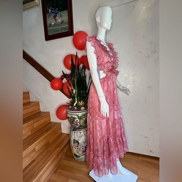 MISA Los Angeles Natasha Dress in Washed Rose Lilac - Picture 3 of 13